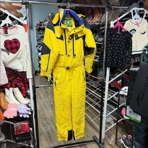 Yellow and Black Ski & Snow Jacket